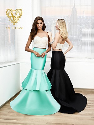 Val Stefani Prom 3013RN fashion foRWard two-piece mikdao mermaid prom gown Val Stefani Prom 3013RN fashion foRWard two-piece mikdao mermaid prom gown