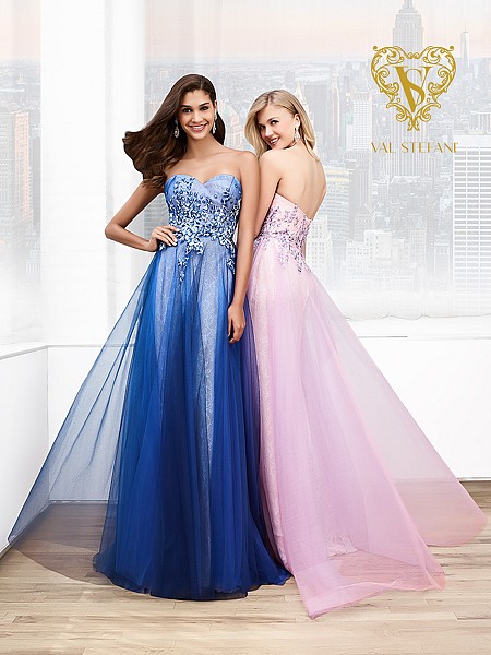 Val Stefani Prom 3037RB strapless sweetheat chantilly lace & net prom dress Val Stefani Prom 3037RB strapless sweetheat chantilly lace & net prom dress