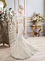 Val Stefani CASSIEL style D8102 bohemian chic sleek Chantilly lace two-piece wedding dress Val Stefani CASSIEL style D8102 bohemian chic sleek Chantilly lace two-piece wedding dress