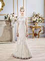 Val Stefani CASSIEL style D8102 two-piece bridal gown with lush lace crop top and trumpet skirt Val Stefani CASSIEL style D8102 two-piece bridal gown with lush lace crop top and trumpet skirt