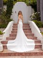 ValStefani ALEXANDRITE Strapless Scoop Back Stretch Crepe with Stretch Lining Chapel Train Mermaid Gown