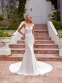 Strapless Pointed Sweetheart Breeze Crepe Mermaid Bridal Gown Style ALEXANDRITE