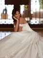 ValStefani LAPIS Swag Sleeves and Drop Basque Waist Ball Gown Wedding Dress