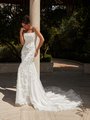 Style PEARL Sparkly Lace Appliques over Tulle Mock Two-Piece Mermaid with Chapel Train