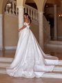 ValStefani TOPAZ Lace Appliques and Organza Open Back Ball Gown with Chapel Train