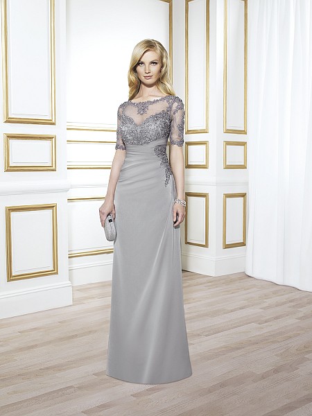 Val Stefani Celebrations MB7413 intimate mother of the bride formal gown with beaded half sleeves Val Stefani Celebrations MB7413 intimate mother of the bride formal gown with beaded half sleeves