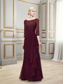 Val Stefani MB7518 modest coverage mother of the groom dress with 3/4 sleeves and combination of lace and chiffon on front for weddings Val Stefani MB7518 modest coverage mother of the groom dress with 3/4 sleeves and combination of lace and chiffon on front for weddings