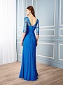 Val Stefani Celebrations MB7545 semi-intimate V-back evening dress with elegant 3/4 sleeves Val Stefani Celebrations MB7545 semi-intimate V-back evening dress with elegant 3/4 sleeves