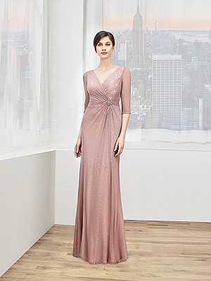 Val Stefani Celebrations MB7604 chic sheer 3/4 sleeves tulle & sequins mother of the bride gown Val Stefani Celebrations MB7604 chic sheer 3/4 sleeves tulle & sequins mother of the bride gown