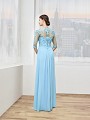 Val Stefani Celebrations MB7610 lace appliques along illusion back & sleeves mother of the bride gown Val Stefani Celebrations MB7610 lace appliques along illusion back & sleeves mother of the bride gown