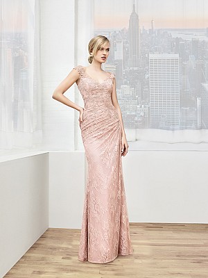 Val Stefani Celebrations MB7614 asymmetric waist mother of the bride dress with front skirt drape Val Stefani Celebrations MB7614 asymmetric waist mother of the bride dress with front skirt drape
