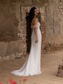 Open Back Beaded Tulle Mermaid with Stretch Skirt Lining and Sweep train Style MONET